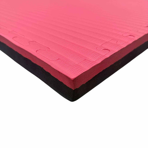 10 x 40mm EVA Foam Jigsaw Interlocking Floor Tile Mat 1m x 1m BLACK / RED 10 x 40mm EVA Foam Jigsaw Interlocking Floor Tile Mat 1m x 1m BLACK / RED
