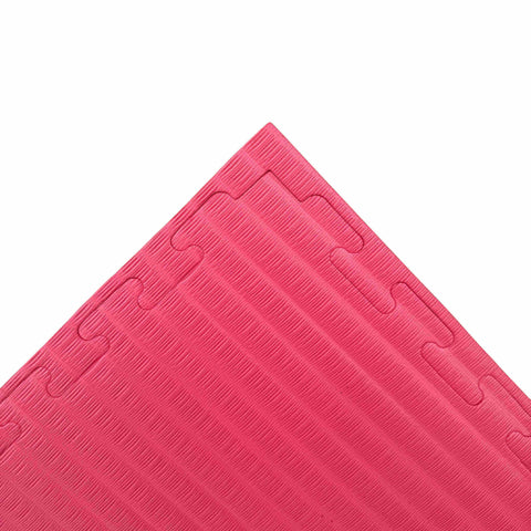 10 x 40mm EVA Foam Jigsaw Interlocking Floor Tile Mat 1m x 1m BLACK / RED 10 x 40mm EVA Foam Jigsaw Interlocking Floor Tile Mat 1m x 1m BLACK / RED