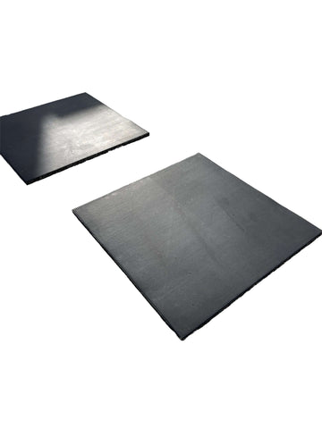 Pack of 50 - 20mm Rubber Gym Flooring Dual Density EPDM Rubber Dense Tile Mat 1m x 1m BLACK | INSOURCE