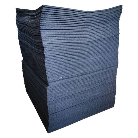 1 x Rubber Gym Mat Black 1000x1000x15mm Indoor Outdoor Exercise Fitness Sport Tiles Mats Durable