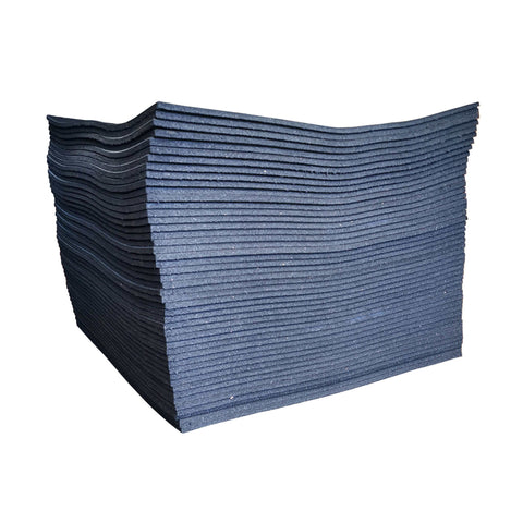 4 Pack Rubber Gym Flooring Black 1000x1000x15mm Indoor Outdoor Exercise Fitness Sport Tiles Mats Durable
