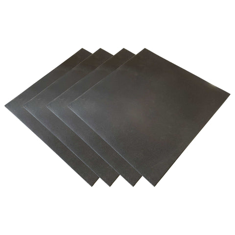 4 Pack Rubber Gym Flooring Black 1000x1000x15mm Indoor Outdoor Exercise Fitness Sport Tiles Mats Durable