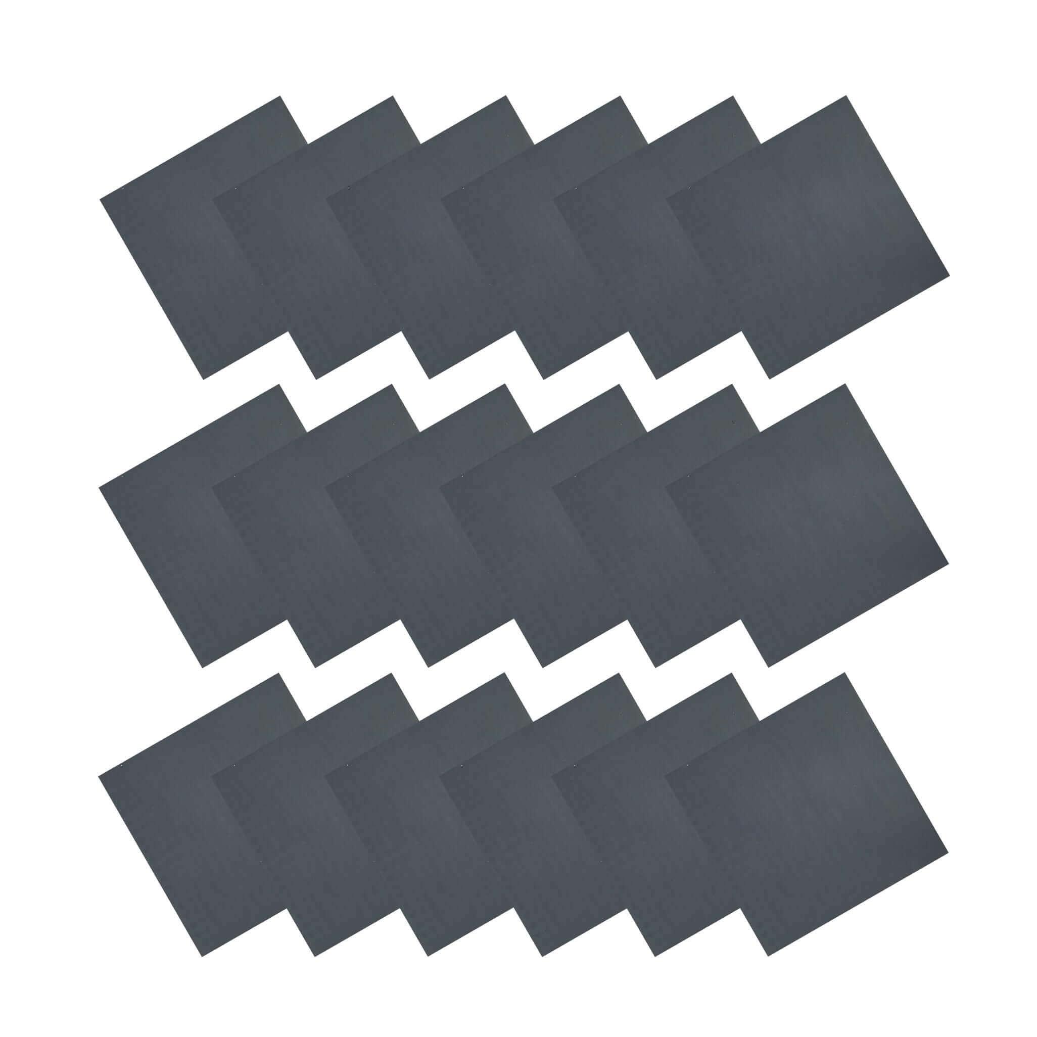 Pack of 18 - 30mm Rubber Gym Flooring Dual Density EPDM Rubber Dense Tile Mat 1m x 1m BLACK | INSOURCE