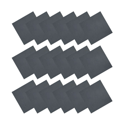 Pack of 18 - 30mm Rubber Gym Flooring Dual Density EPDM Rubber Dense Tile Mat 1m x 1m BLACK