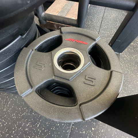 Polyurethane Tri Grip Weight Plates High quality PU [Pre-owned]