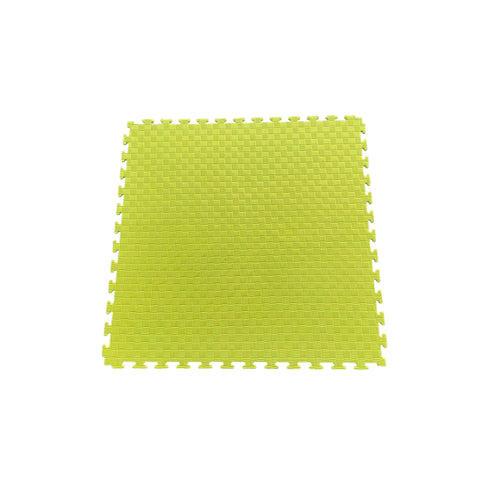 Pack of 5 - 20mm EVA Foam Jigsaw Interlocking Floor Tile Mat 1m x 1m BLUE / YELLOW