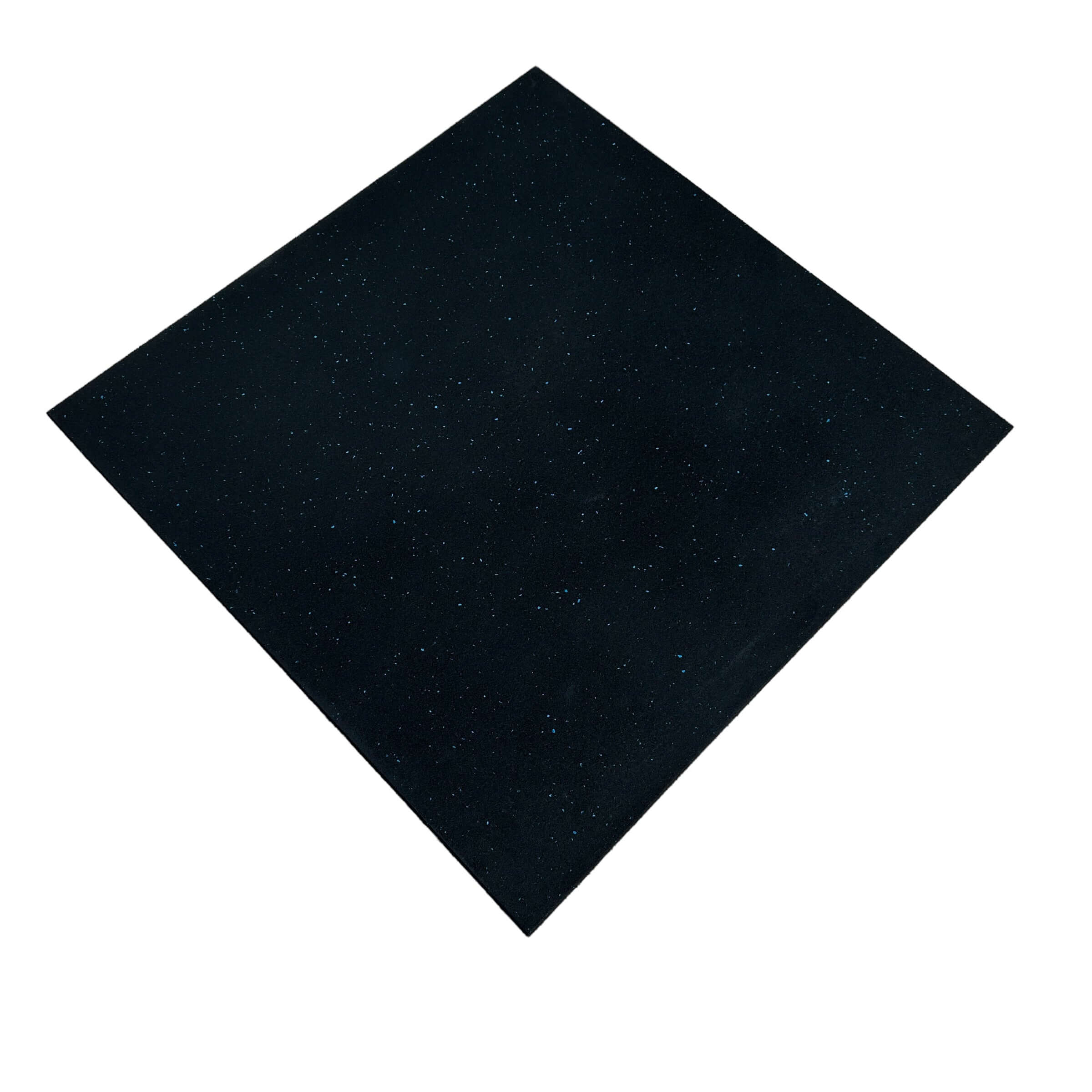 20 Pack 15mm Rubber Gym Flooring BLACK / BLUE Fleck Dense Tile Mat 1m x 1m | INSOURCE