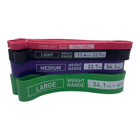 Pack of 4 Latex Resistance Power Pull Up Bands | INSOURCE