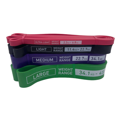 Pack of 4 Latex Resistance Power Pull Up Bands | INSOURCE