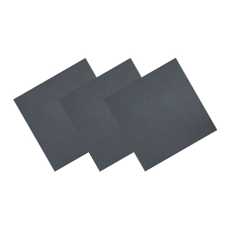 20mm Rubber Gym Flooring Dual Density EPDM Rubber Dense Tile Mat 1m x 1m BLACK