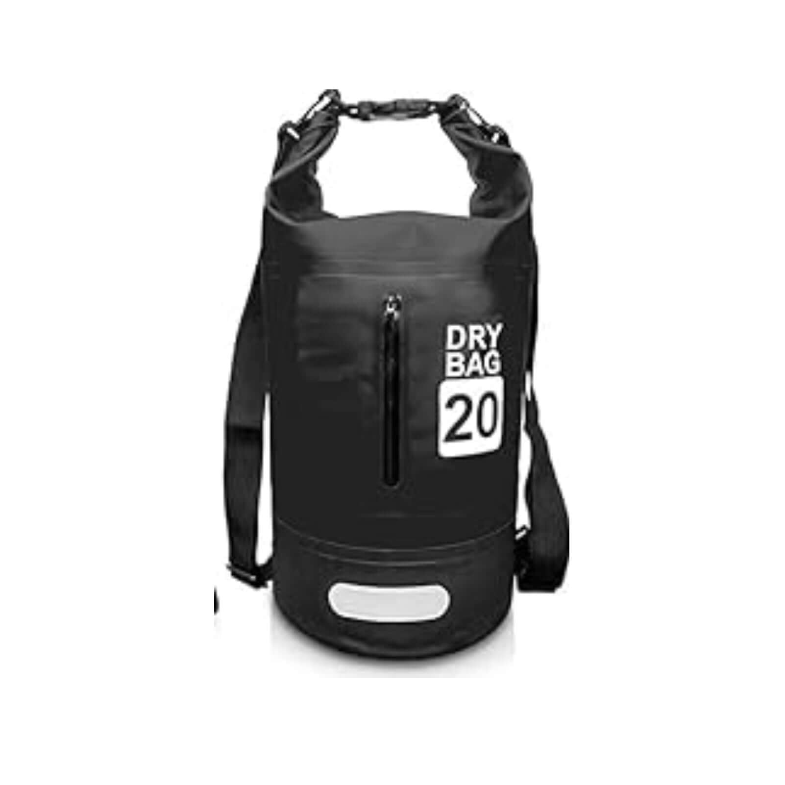 Waterproof Dry Bag 20L BLACK | Lightweight Large Capacity Sack | Organizer Storage Utility Bags | INSOURCE