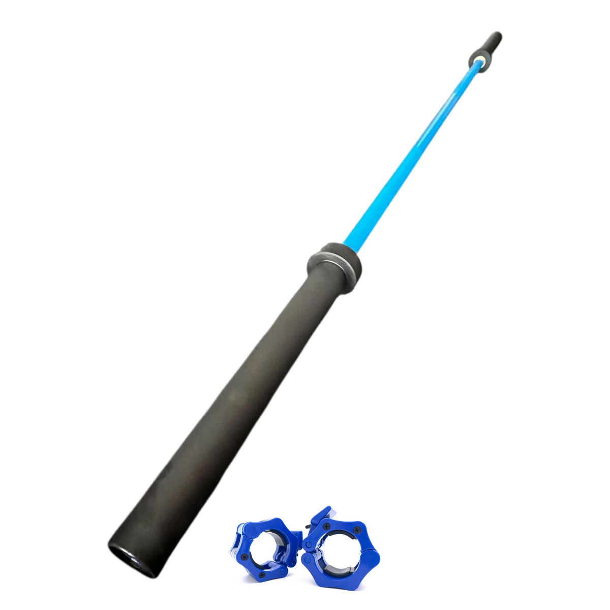 2.2m 7ft Olympic Weightlifting Bar - BLUE 20kg Bar 1500lb Premium Elite Men's Barbell