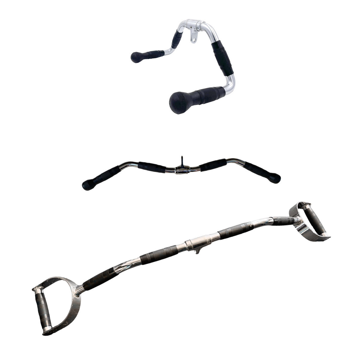 Cable Attachment Pack D - Multi, EZ Curl Bar, D Lat