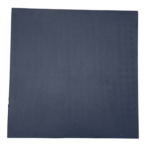 20mm Rubber Gym Flooring Dual Density EPDM Rubber Dense Tile Mat 1m x 1m BLACK