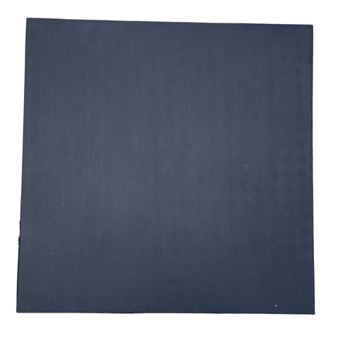 Single 30mm Rubber Gym Flooring Dual Density EPDM Rubber Dense Tile Mat 1m x 1m BLACK