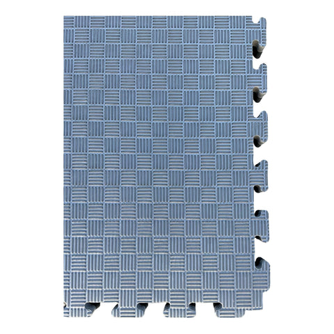 Pack of 5 - 20mm EVA Foam Jigsaw Interlocking Floor Tile Mat 1m x 1m BLACK / GREY