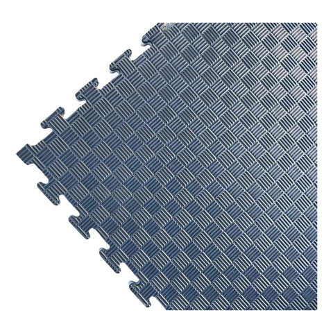 Pack of 50 - 20mm EVA Foam Jigsaw Interlocking Floor Tile Mat 1m x 1m BLACK / GREY