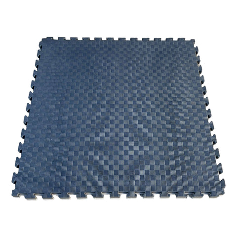 Pack of 50 - 20mm EVA Foam Jigsaw Interlocking Floor Tile Mat 1m x 1m BLACK / GREY