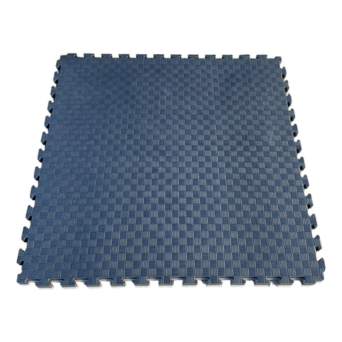 20mm EVA Foam Jigsaw Interlocking Floor Tile Mat 1m x 1m BLACK / GREY | INSOURCE