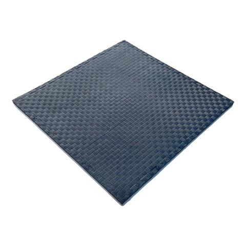 Pack of 5 - 20mm EVA Foam Jigsaw Interlocking Floor Tile Mat 1m x 1m BLACK / GREY