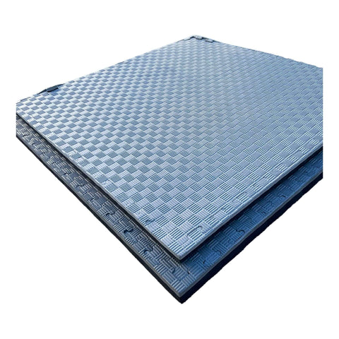 Pack of 5 - 20mm EVA Foam Jigsaw Interlocking Floor Tile Mat 1m x 1m BLACK / GREY
