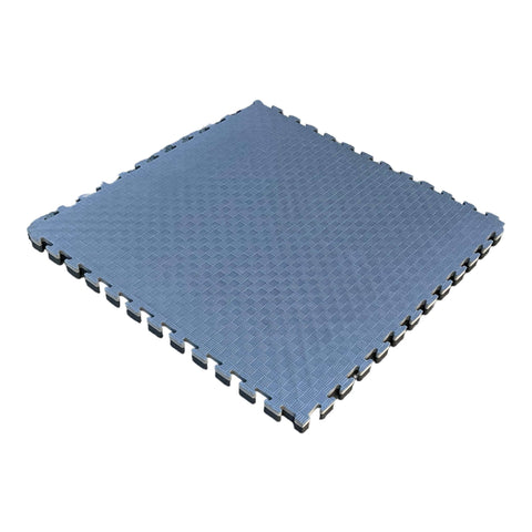 Pack of 50 - 40mm EVA Foam Jigsaw Interlocking Floor Tile Mat 1m x 1m BLACK / GREY
