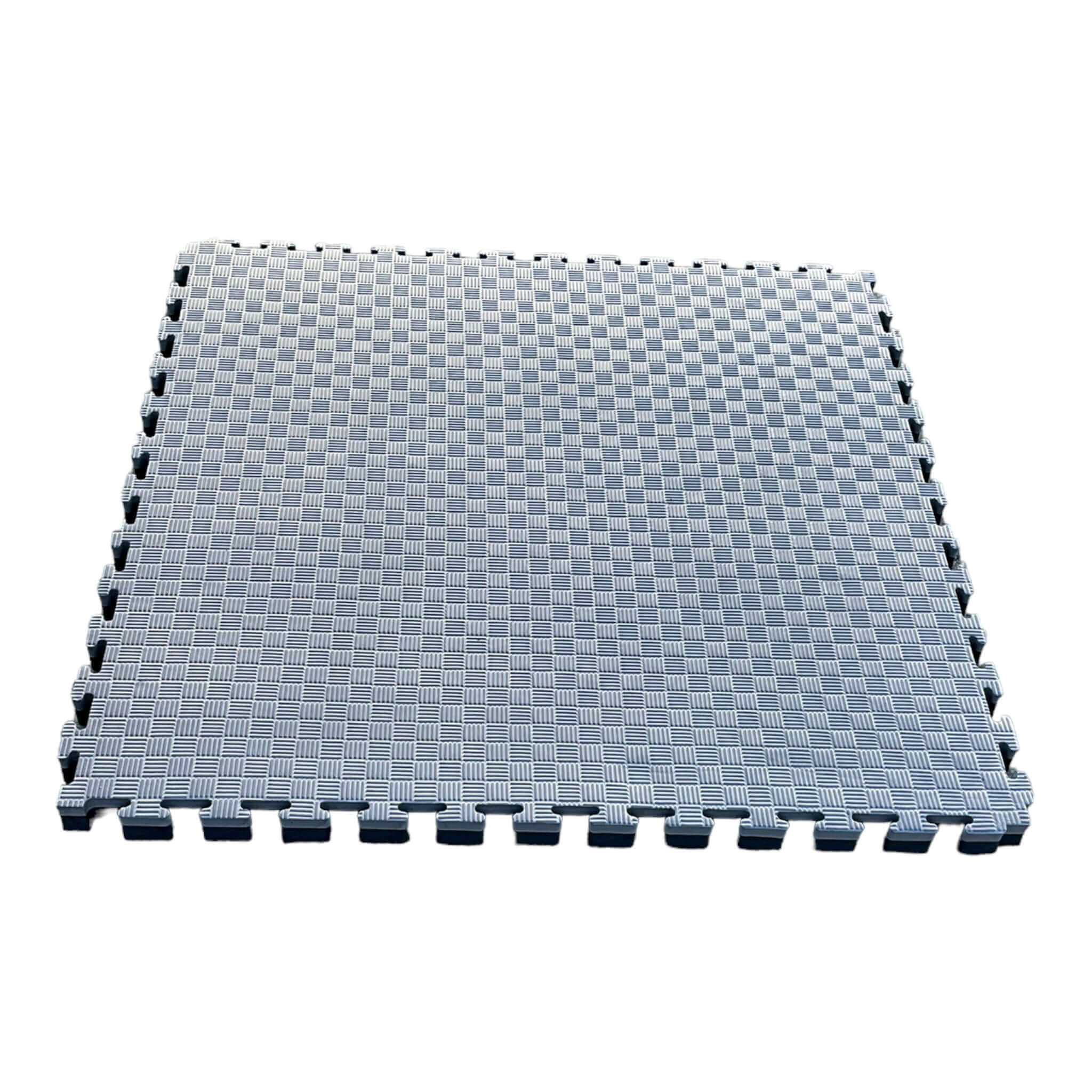 40mm EVA Foam Jigsaw Interlocking Floor Tile Mat 1m x 1m BLACK / GREY