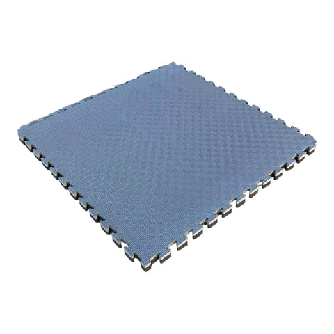 Pack of 100 - 40mm EVA Foam Jigsaw Interlocking Floor Tile Mat 1m x 1m BLACK / GREY