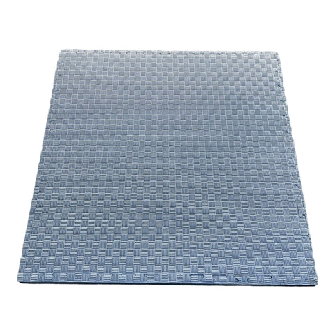 Pack of 10 - 20mm EVA Foam Jigsaw Interlocking Floor Tile Mat 1m x 1m BLACK / GREY