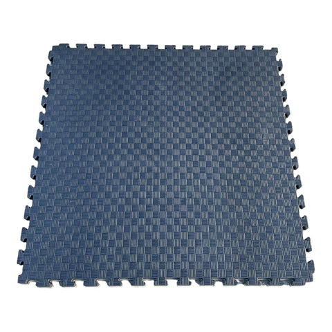 Pack of 100 - 40mm EVA Foam Jigsaw Interlocking Floor Tile Mat 1m x 1m BLACK / GREY