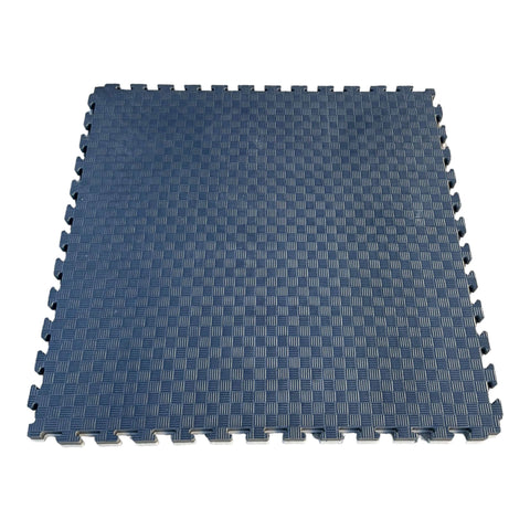 Pack of 50 - 40mm EVA Foam Jigsaw Interlocking Floor Tile Mat 1m x 1m BLACK / GREY