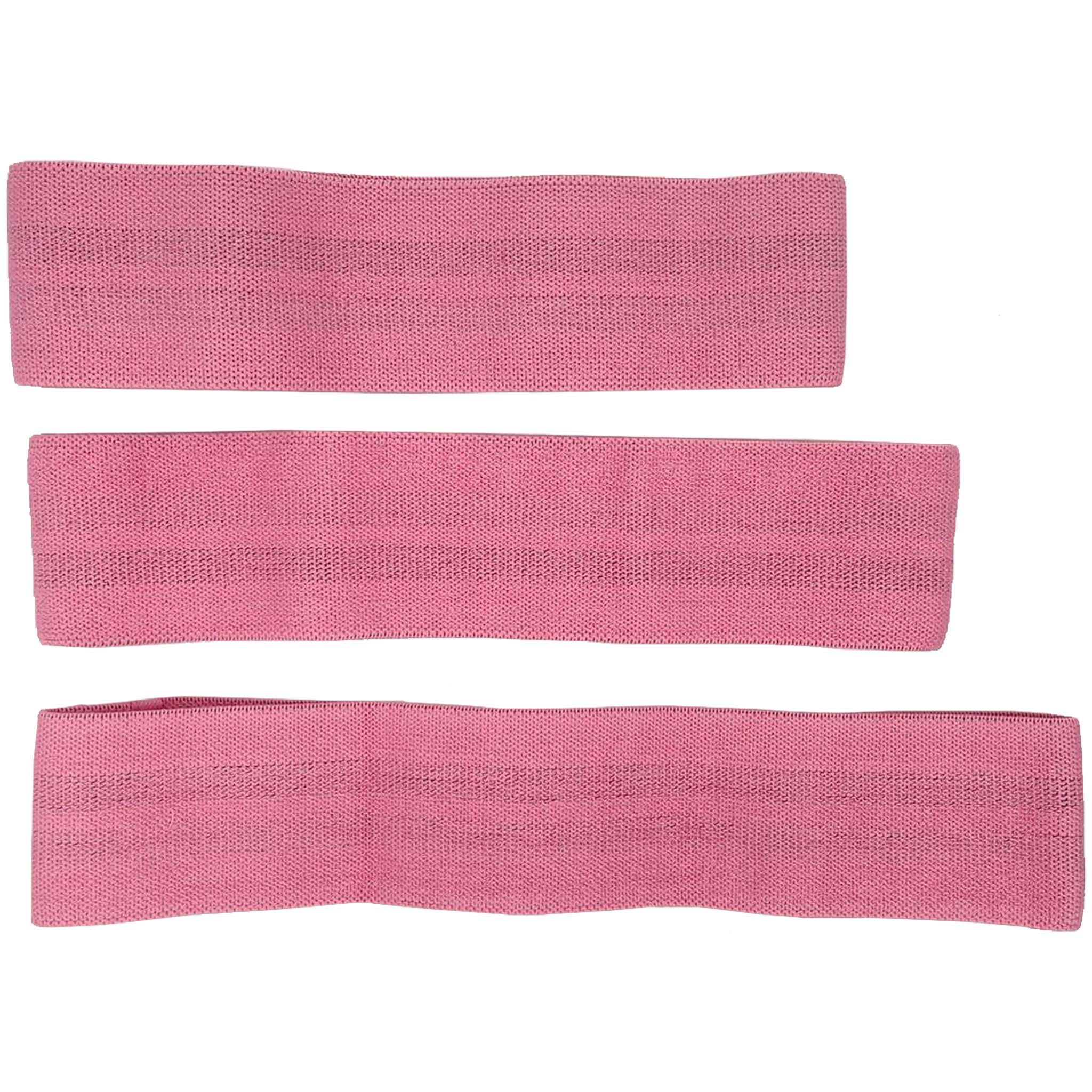 Resistance Loop Fabric Booty Band Anti-slip - Pink Set | INSOURCE