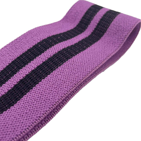 Resistance Loop Fabric Booty Band Anti-slip - Purple Medium