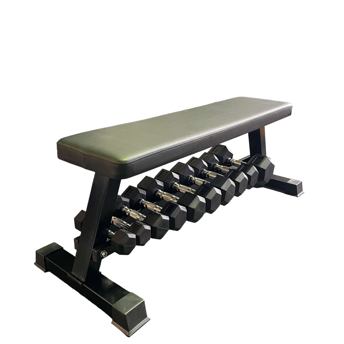 Heavy Duty Flat Bench with Dumbbell Storage