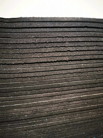 1 x Rubber Gym Mat Black 1000x1000x15mm Indoor Outdoor Exercise Fitness Sport Tiles Mats Durable