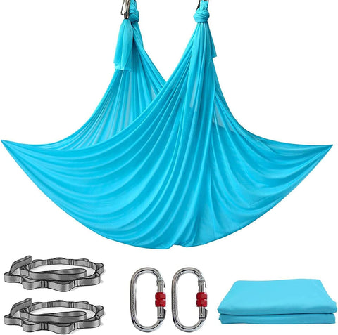 Aerial Yoga Hammock Inversion Silk Swing Blue Extended 6m x 3m Pre-owned | INSOURCE