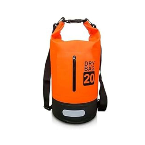 Waterproof Dry Bag 20L ORANGE | Lightweight Large Capacity Sack | Organizer Storage Utility Bags | INSOURCE