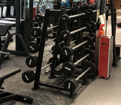 Fixed Barbell Rack hold 10 Bars [Pre-owned] | INSOURCE