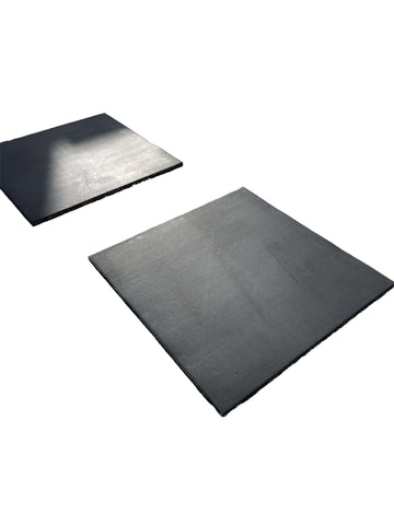 Pack of 50 - 20mm Rubber Gym Flooring Dual Density EPDM Rubber Dense Tile Mat 1m x 1m BLACK