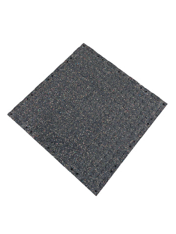 Pack of 50 - 30mm Rubber Gym Flooring Dual Density EPDM Rubber Dense Tile Mat 1m x 1m BLACK with WHITE