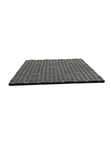 Pack of 3 - 30mm Rubber Gym Flooring Dual Density EPDM Rubber Dense Tile Mat 1m x 1m 1m x 1m BLACK