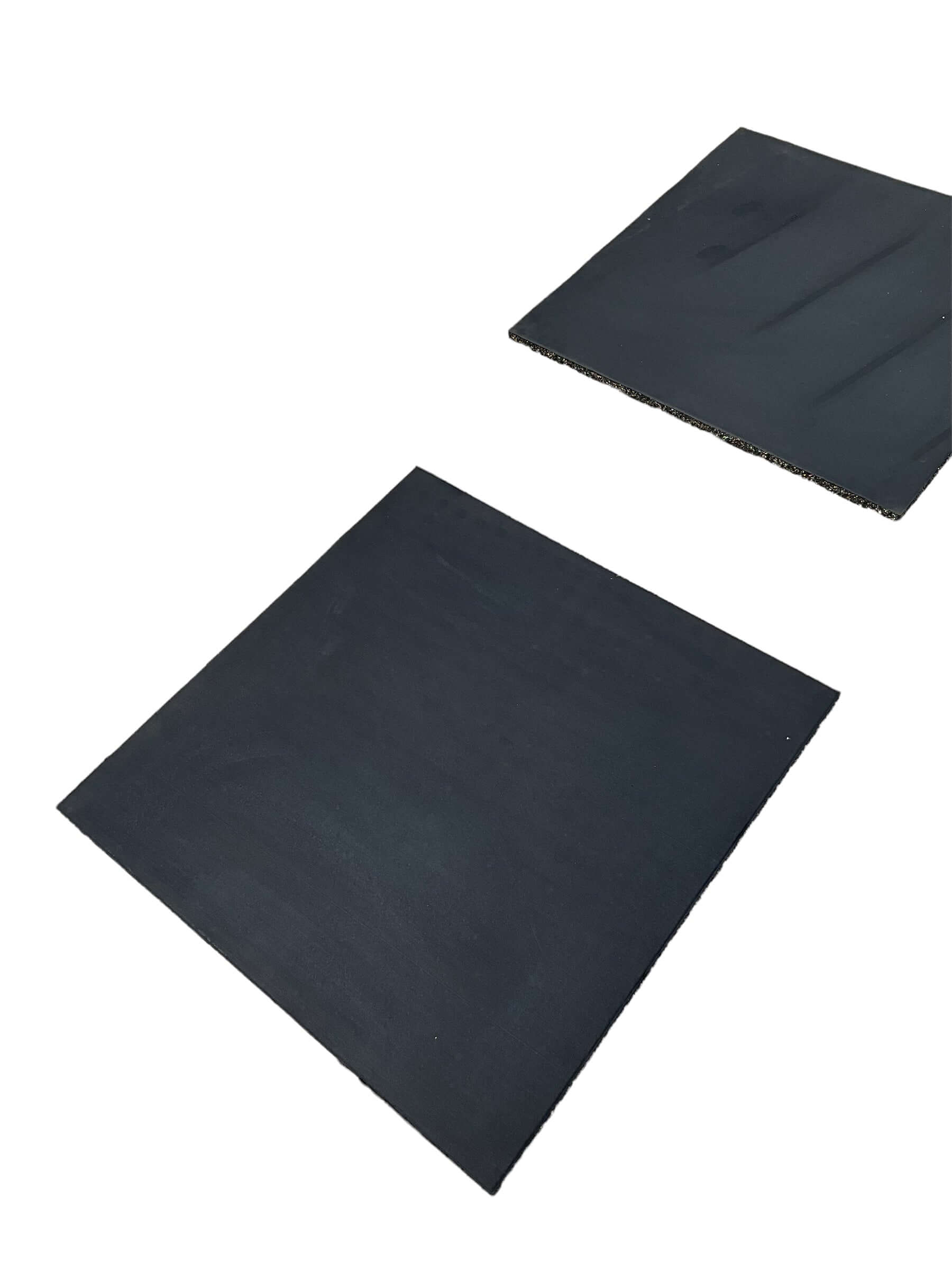Pack of 9 - 20mm Rubber Gym Flooring Dual Density EPDM Rubber Dense Tile Mat 1m x 1m BLACK | INSOURCE