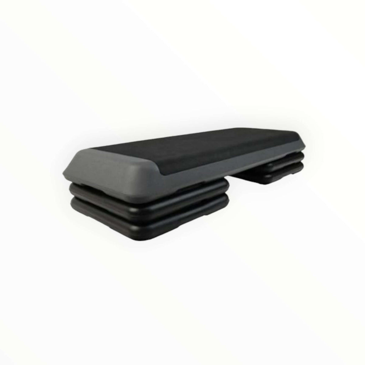 Aerobic Stepper Set with 4 Risers Grey / Black Step Board