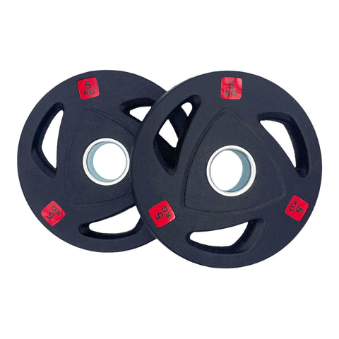 157.5kg Rubber Coated Type-A Tri-Grip Weight Plates and Barbell Bundles | Tri Grip Rubber Plates | INSOURCE