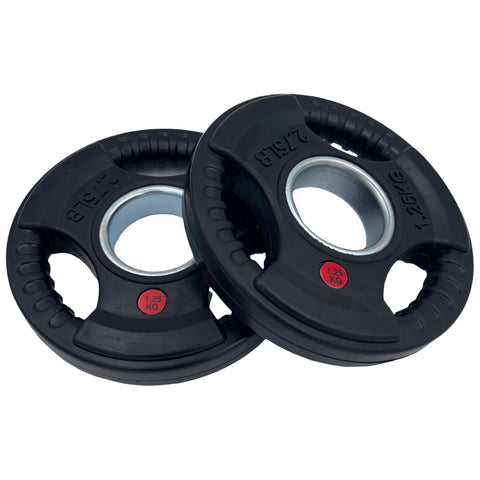 (Pre-order) 77.5kg Rubber Tri-Grip Weight Plates and 2.2m Olympic Bar Bundle