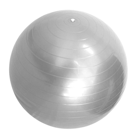 65cm Grey Yoga Exercise Ball Pilates Swiss Ball Anti-burst