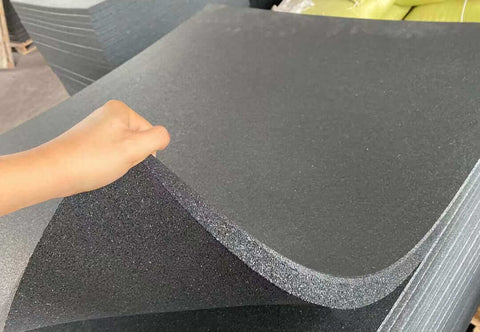 1 x Rubber Gym Mat Black 1000x1000x15mm Indoor Outdoor Exercise Fitness Sport Tiles Mats Durable