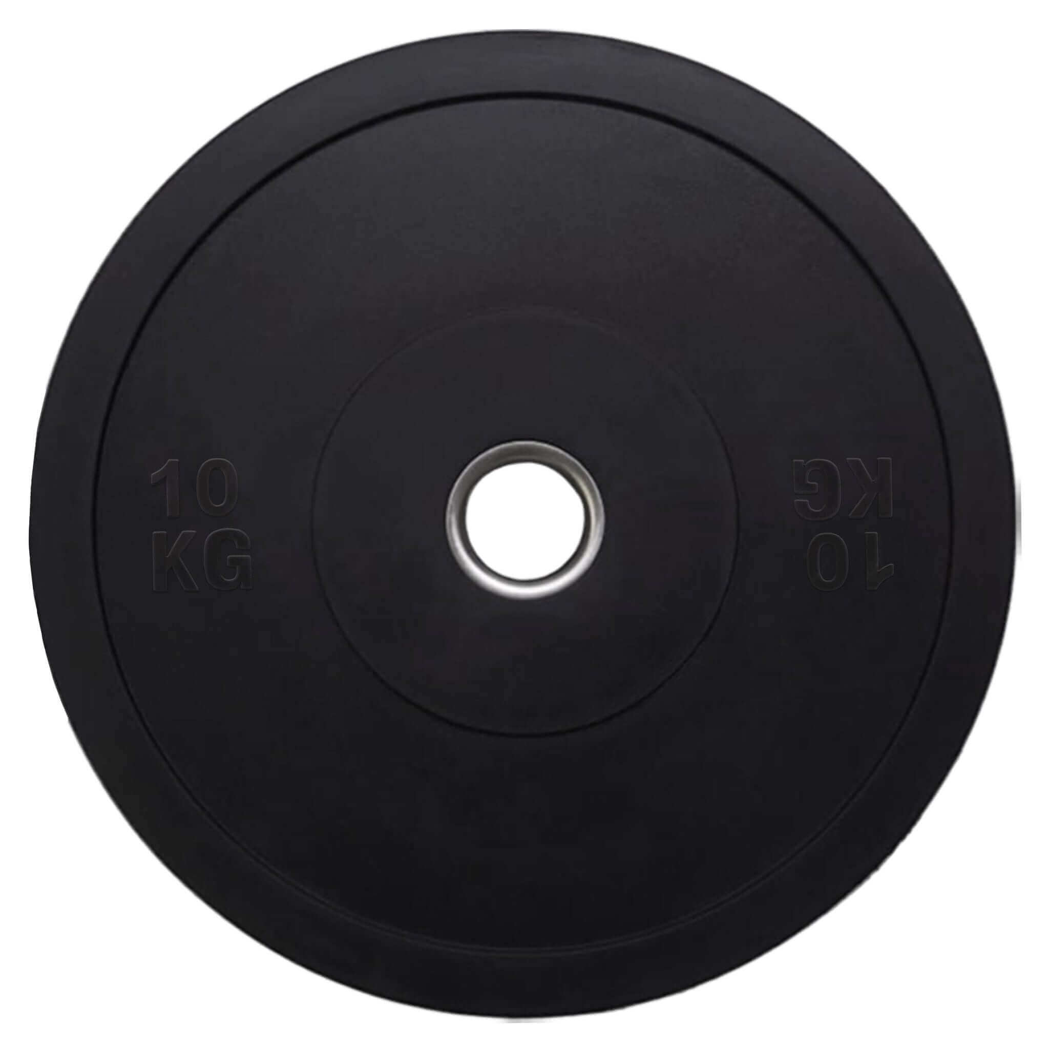 25kg Bumper Plate Black Rubber Weight Plates Pair | INSOURCE