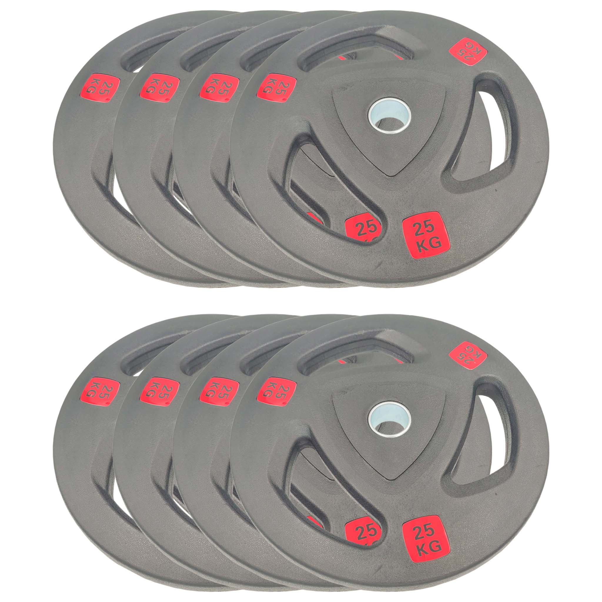 Rubber Coated Tri-grip Weight Plate Bundles 200kg/400kg | Tri Grip Rubber Plates | INSOURCE