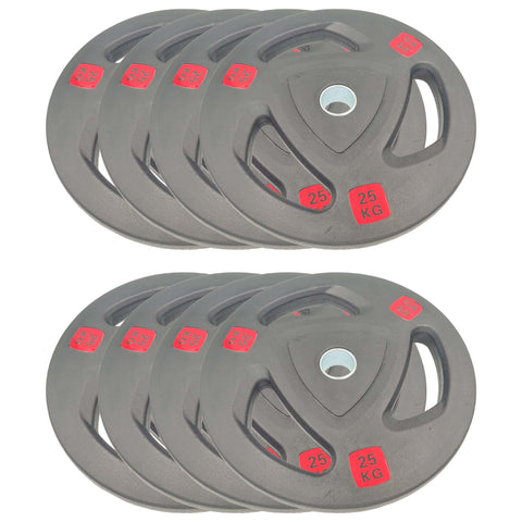 Rubber Coated Tri-grip Weight Plate Bundles 200kg/400kg | Tri Grip Rubber Plates | INSOURCE
